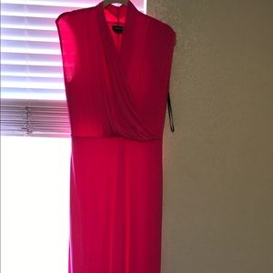 bebe bright pink stretchy dress